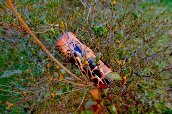 Leopard Print & Gold Cross Stainless Steel Tumbler (20oz) - Image 8