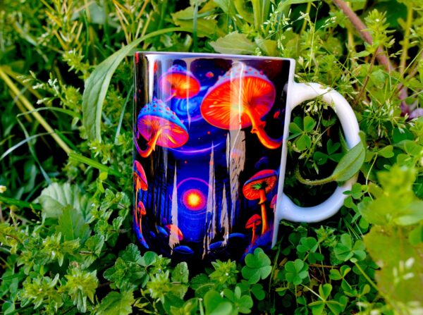 Neon Fungi Dreamscape 15oz Mug - Image 14