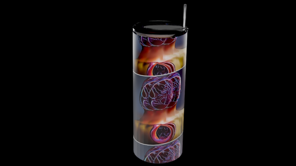 Anatomical Art 20oz Tumbler – Brain & Heart Design - Image 4
