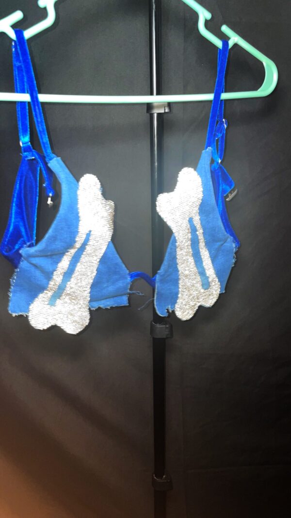 Exclusive Handmade Rhinestone Denim Performance Costume – One of a Kind - Image 11