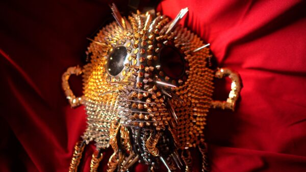 Medieval Steampunk Demon Tentacle Mask – One-of-a-Kind Statement Piece - Image 16