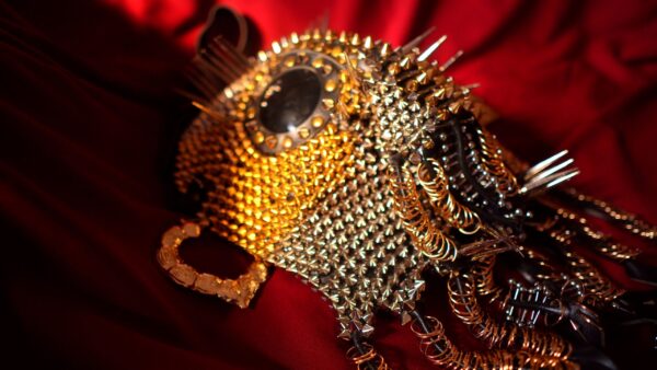 Medieval Steampunk Demon Tentacle Mask – One-of-a-Kind Statement Piece - Image 4