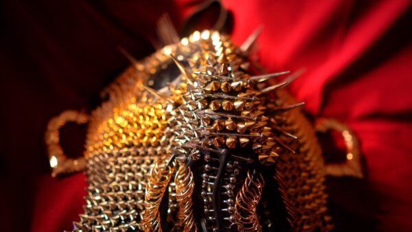 Medieval Steampunk Demon Tentacle Mask – One-of-a-Kind Statement Piece - Image 3