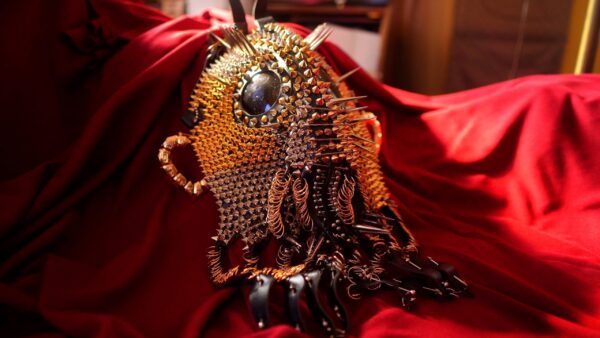 Medieval Steampunk Demon Tentacle Mask – One-of-a-Kind Statement Piece - Image 8