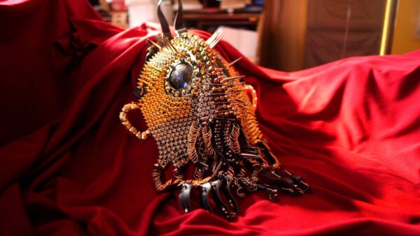 Medieval Steampunk Demon Tentacle Mask – One-of-a-Kind Statement Piece - Image 2