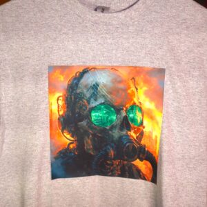 Cyber Inferno Skull Tee – Small (One of One)