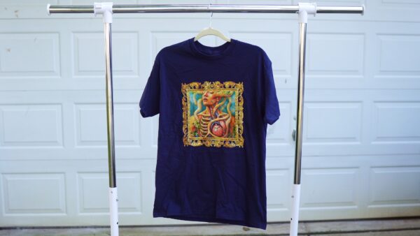 Golden Frame Anatomy T-Shirt – Bold Art with a Classic Touch - Image 5