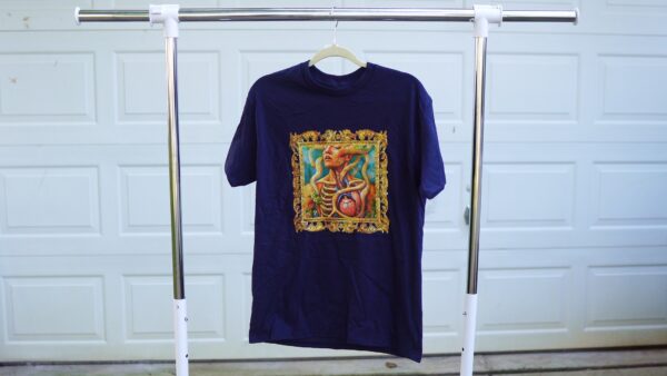 Golden Frame Anatomy T-Shirt – Bold Art with a Classic Touch - Image 13