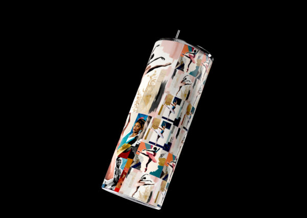 Modern Ballet Art Collage 20oz Stainless Steel Tumbler - Image 7