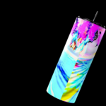 Neon Fantasy Galactic Woman 20oz TUMBLER