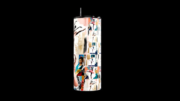 Modern Ballet Art Collage 20oz Stainless Steel Tumbler - Image 6