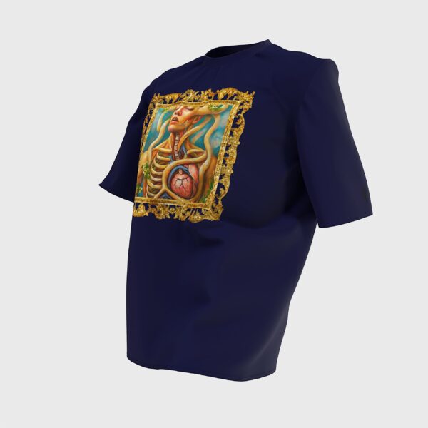 Golden Frame Anatomy T-Shirt – Bold Art with a Classic Touch - Image 11
