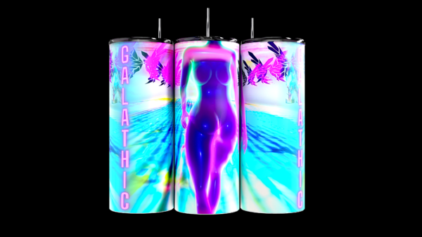 Neon Fantasy Galactic Woman 20oz TUMBLER