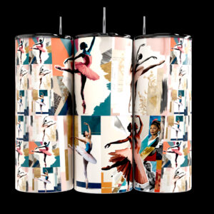 Modern Ballet Art Collage 20oz Stainless Steel Tumbler