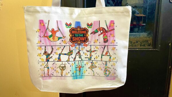 "Welcome to the Show!" Circus Performer Heavy-Duty Zipper Tote – Canvas (50lb Capacity) - Image 2