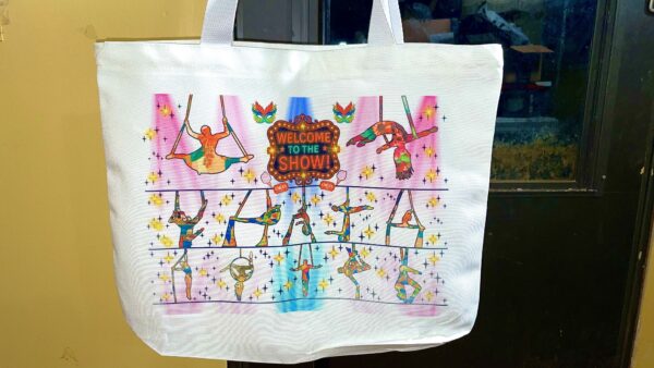 "Welcome to the Show!" Circus Performer Heavy-Duty Zipper Tote – 12oz Canvas (50lb Capacity)