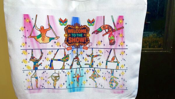 "Welcome to the Show!" Circus Performer Heavy-Duty Zipper Tote – Canvas (50lb Capacity) - Image 8