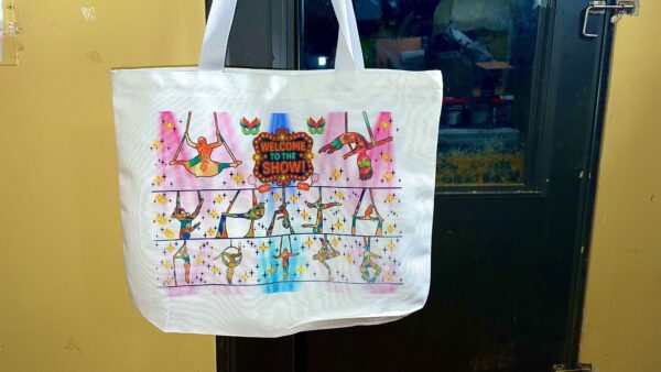 "Welcome to the Show!" Circus Performer Heavy-Duty Zipper Tote – Canvas (50lb Capacity) - Image 7