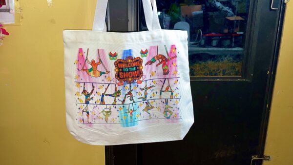 "Welcome to the Show!" Circus Performer Heavy-Duty Zipper Tote – Canvas (50lb Capacity) - Image 10