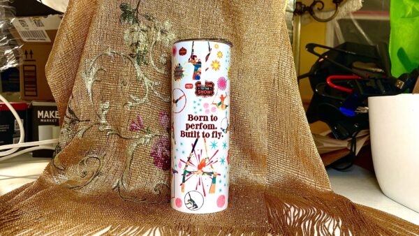 Festive Circus 20oz Insulated Stainless Steel Tumbler – Bold & Whimsical Hydration - Image 2