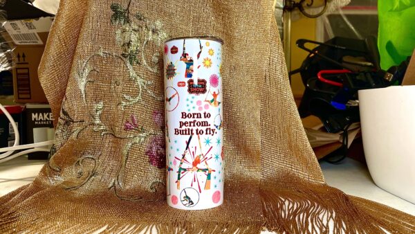 Festive Circus 20oz Insulated Stainless Steel Tumbler – Bold & Whimsical Hydration - Image 3