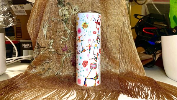 Festive Circus 20oz Insulated Stainless Steel Tumbler – Bold & Whimsical Hydration - Image 4