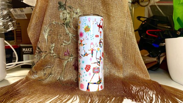 Festive Circus 20oz Insulated Stainless Steel Tumbler – Bold & Whimsical Hydration - Image 5