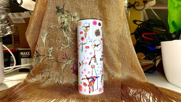 Festive Circus 20oz Insulated Stainless Steel Tumbler – Bold & Whimsical Hydration - Image 7