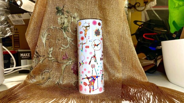 Festive Circus 20oz Insulated Stainless Steel Tumbler – Bold & Whimsical Hydration - Image 8