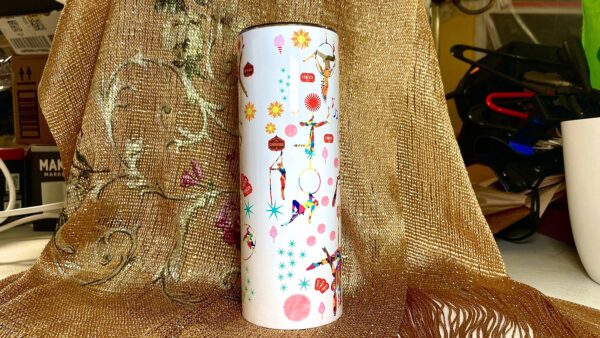 Festive Circus 20oz Insulated Stainless Steel Tumbler – Bold & Whimsical Hydration - Image 11