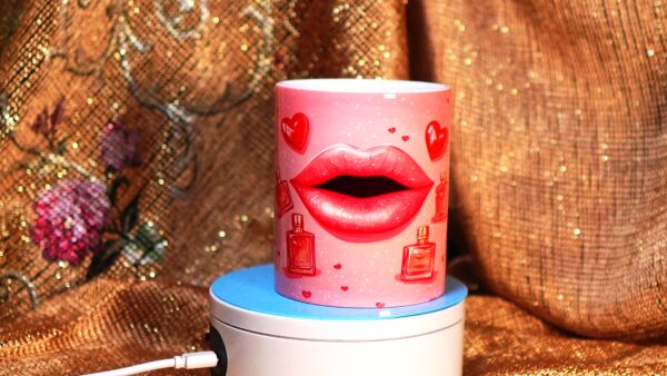 Pucker Up Pink Perfection 12oz Ceramic Mug - Image 2
