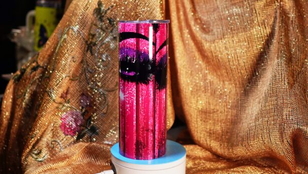 Glam Goddess 20oz Stainless Steel Tumbler with Straw & Brush - Image 5