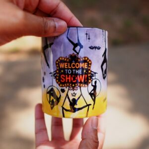 Welcome to the Show Aerial Silhouette Mug – 12oz Black Handle