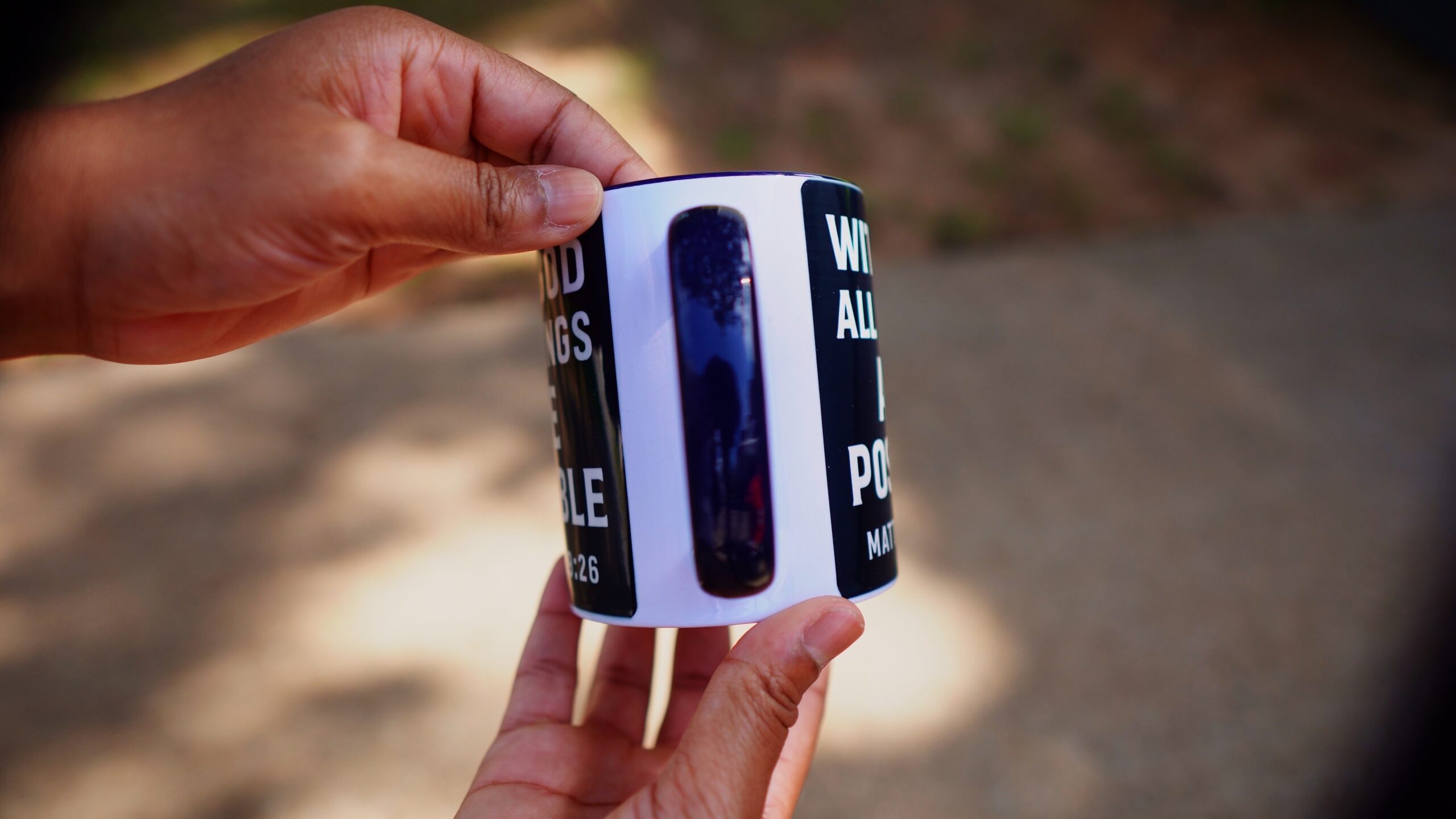 Matthew 19:26 "With God All Things Are Possible" 12oz Mug - Image 7