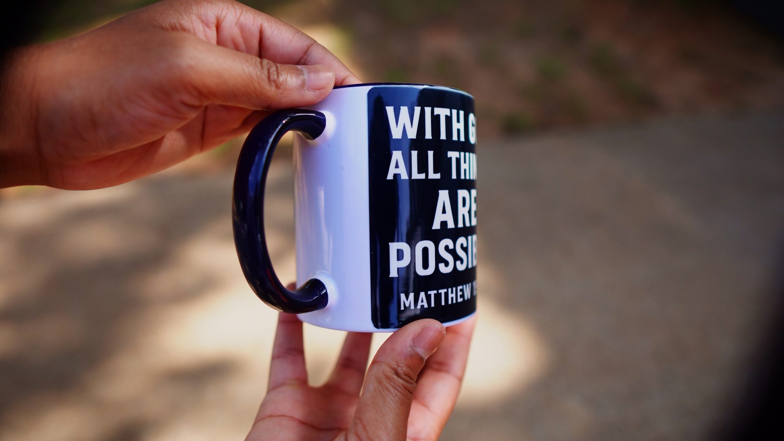 Matthew 19:26 "With God All Things Are Possible" 12oz Mug - Image 8